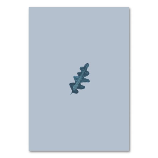 Feuilles d'automne rustique numéro de table mariag (Dos)