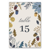 Feuilles d'automne rustique numéro de table mariag (Par défaut)