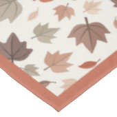 Feuilles d'automne rustiques Nappe Beige (Angle)
