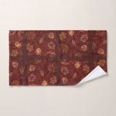 Feuilles d'automne rustiques primitives et En vich (Serviette à main)