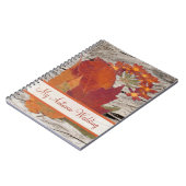 Feuilles d'automne séchées et Carnet de fleurs (Côté gauche)