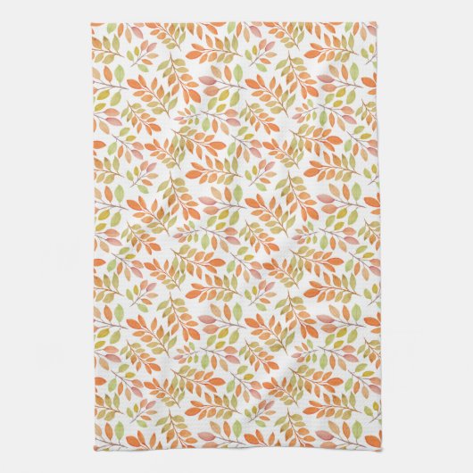 Feuilles d'automne Serviette de cuisine (Vertical)