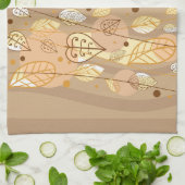 Feuilles d'automne Serviette de cuisine (Plié)