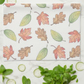 Feuilles d'automne - Serviette de cuisine (Plié)