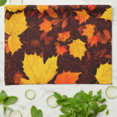 Feuilles d'automne Serviettes de cuisine (Plié)