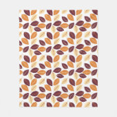 Feuilles d'automne simples Couverture en polaire (Devant)