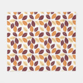 Feuilles d'automne simples Couverture en polaire (Devant (Horizontal))