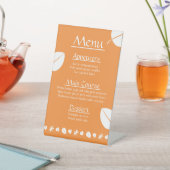 Feuilles d'automne sur le panneau central orange (In SItu)