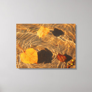 Feuilles d'automne sur toile d'eau par RoseWrites