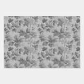 Feuilles d'automne thème moderne Toile de Jouy mot (Devant 2)