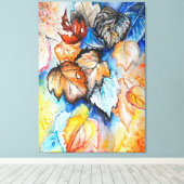 Feuilles d'automne toile Impression - Peinture (Insitu (Plancher de Bois))