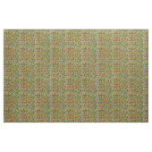 Feuilles d'automne Trellis blanc Imprimer tissu Mo (Yard)