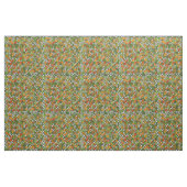 Feuilles d'automne Trellis blanc Imprimer tissu Mo (Fat Quarter)