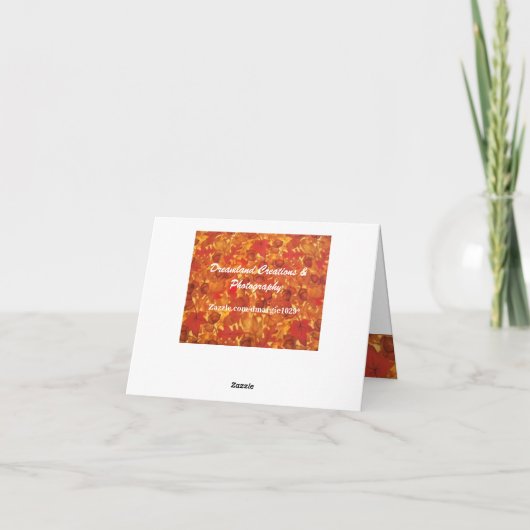 Feuilles d'automne vibrantes Cartes de notes (Dos)