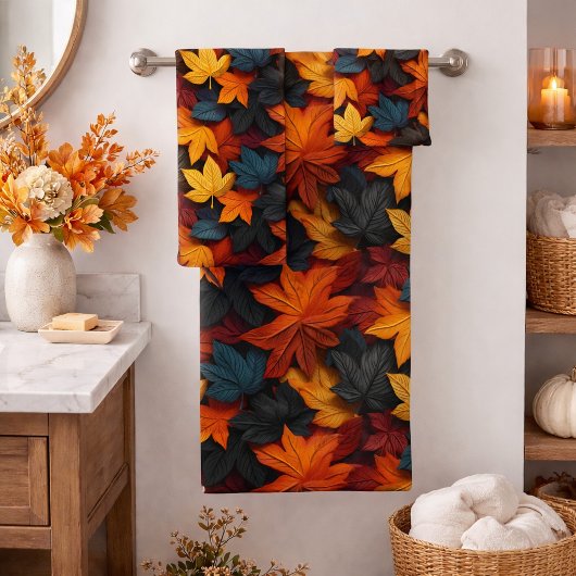 Feuilles d'Automne Vibrantes - Une Explosion de Co