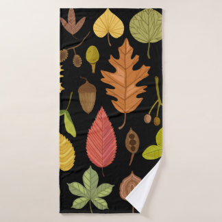 Feuilles d'automne vintage ensemble isolé sur doss