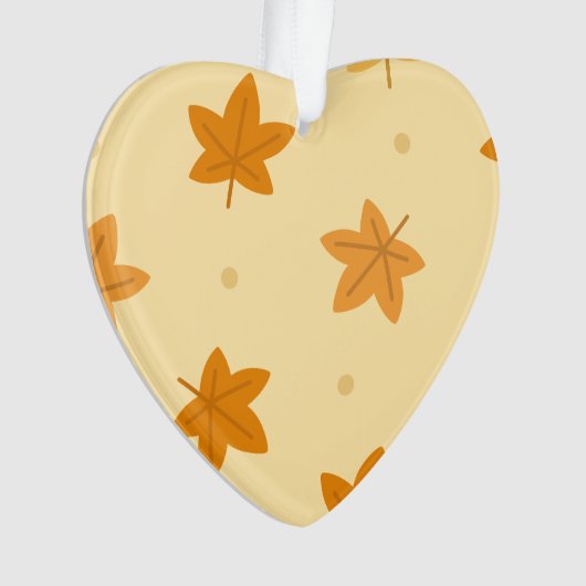 Feuilles d'automne vintage rétro motif (devant)