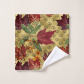 Feuilles d'automne vintages (Gant de toilette)