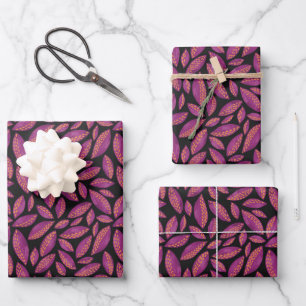 Feuilles d'automne violettes