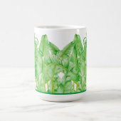 Feuilles de banane sur une Mug Classique (15 oz.) (Centre)