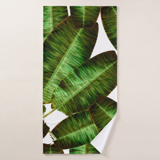 Feuilles de banane tropicale, flore sans soudure d (Serviette de bain)