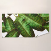Feuilles de banane tropicale, flore sans soudure d (Serviette de bain)