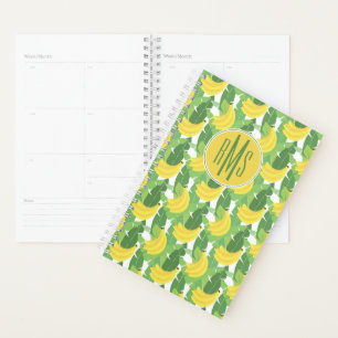 Feuilles De Bananes Et Motif De Fruits   Monogramm