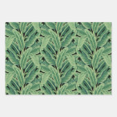 Feuilles de bananes tropicales vertes (Devant 2)