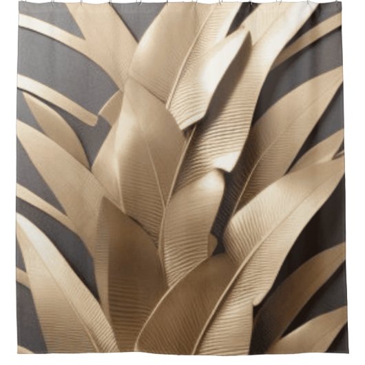 Feuilles de bananier en métal sculpté - Rideau de  (Devant)