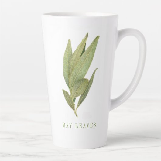 FEUILLES DE BAY FRAIS Tall Latte Mug (Droite)