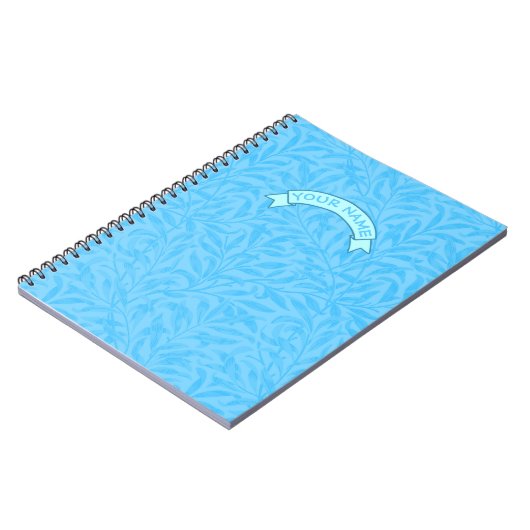 Feuilles de Blue Custom nom Carnet (Côté gauche)