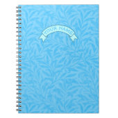 Feuilles de Blue Custom nom Carnet (Devant)