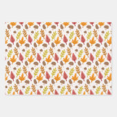 Feuilles de bois d'automne Citrouille Action de gr (Devant 2)