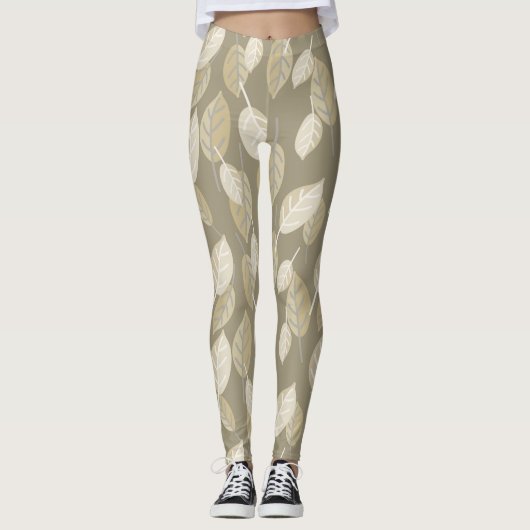 feuilles de café leggings (Devant)