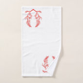 Feuilles de cèdre sur un ensemble de serviettes de (Serviette à main)