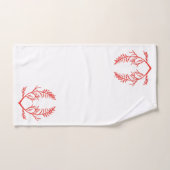 Feuilles de cèdre sur un ensemble de serviettes de (Serviette à main)