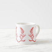 Feuilles de cèdre sur un Espresso Mug (Devant droit)