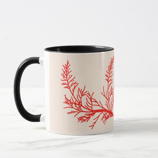 Feuilles de cèdre sur une Mug Combo (11 oz.) (Gauche)