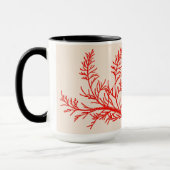 Feuilles de cèdre sur une Mug Combo (15 oz.) (Gauche)
