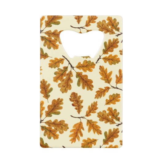 Feuilles de chêne automnal sur blanc (Devant)