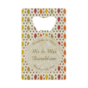 Feuilles de chêne et Acorns Automne Mariage d'auto