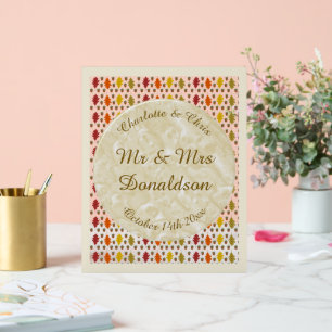 Feuilles de chêne et Acorns Automne Mariage d'auto