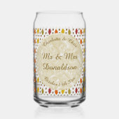 Feuilles de chêne et Acorns Automne Mariage d'auto (Verso)