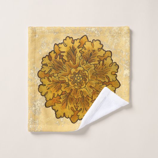 Feuilles de chêne Mabon Equinox (Gant de toilette)