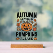 Feuilles de citrouille d'automne Citrouilles S'il (Neutre)