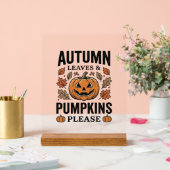 Feuilles de citrouille d'automne Citrouilles S'il (Mariage)