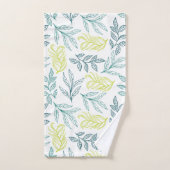 Feuilles de couleurs Pastel (Serviette à main)