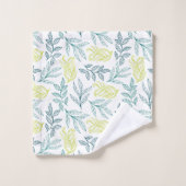 Feuilles de couleurs Pastel (Gant de toilette)