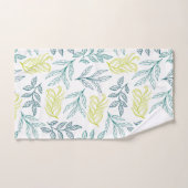 Feuilles de couleurs Pastel (Serviette à main)