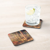 Feuilles de Dessous de verre d'or (Côté Droit)